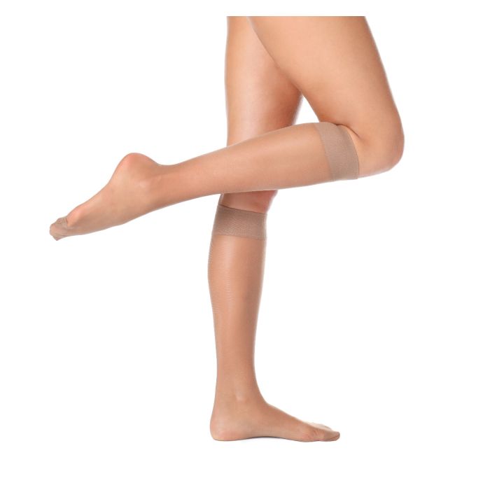 Podkolanówki cielsite cienkie bezuciskowe Monika 15 den