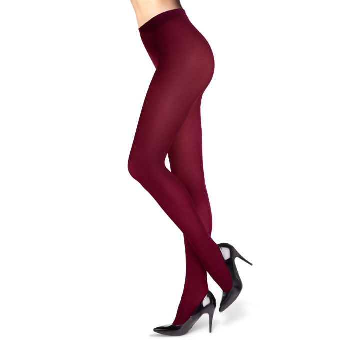 Rajstopy z mikrofibry burgund Marie 40 den
