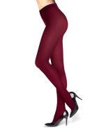 Rajstopy kryjące z mikrofibry burgund Marita 60 den